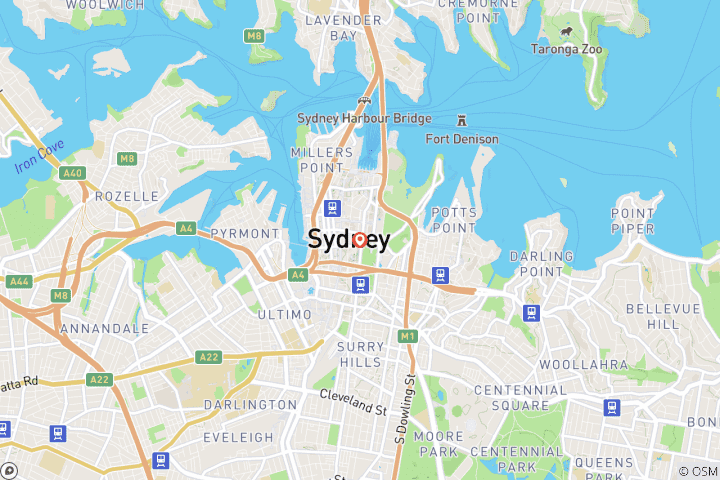 Carte du circuit Sydney 5 jours : L'emblématique Opéra et les pittoresques Blue Mountains