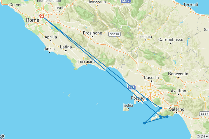 Carte du circuit Échappée italienne 35 à 45 (35 à 45)