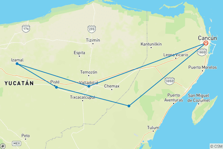 Karte von Mayawelten zwischen Vergangenheit & Gegenwart