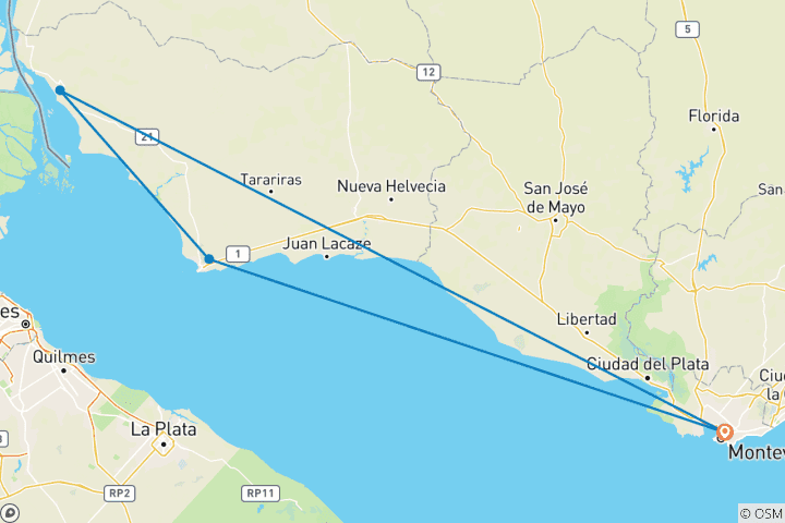 Map of Uruguay's hidden gems