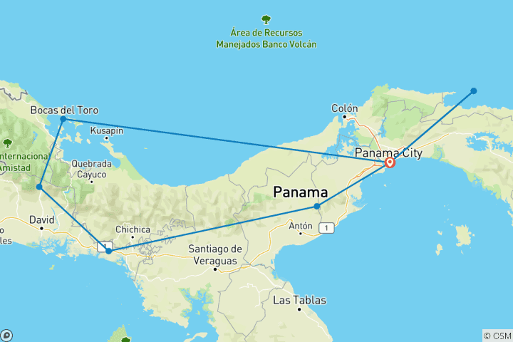 Mapa de Panamá - Naturaleza, tradición y sueños tropicales