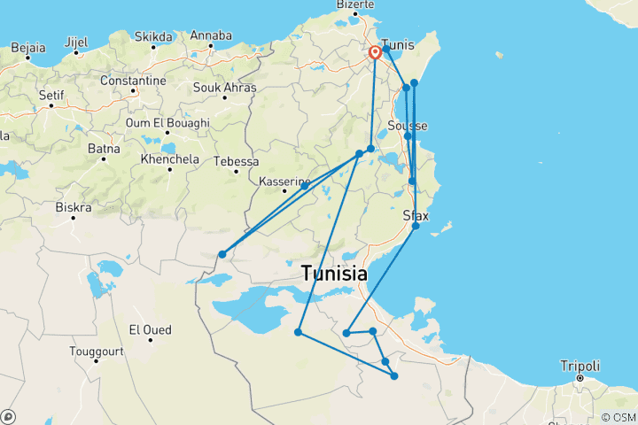 Map of Summer Tunisian Encounters