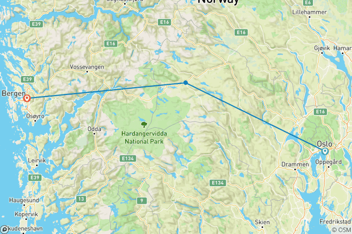 Map of Skiing in a nutshell (7 Days)