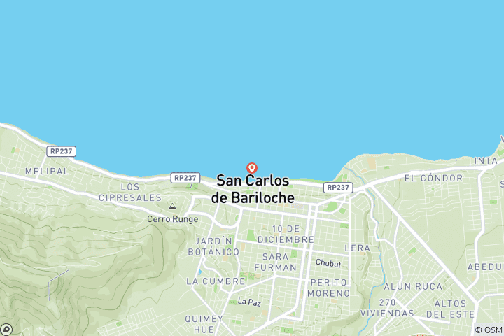 Carte du circuit Bariloche Express 4 jours