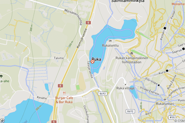 Map of Experience Ruka 6 Days