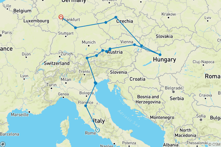 Mapa de Un toque de Europa GO