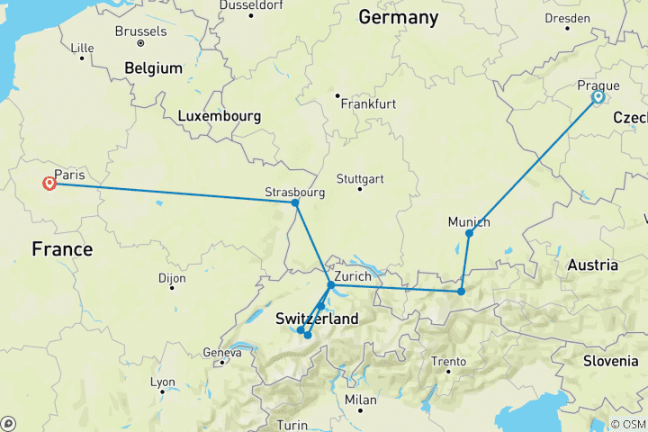 Karte von Ikonische Städte