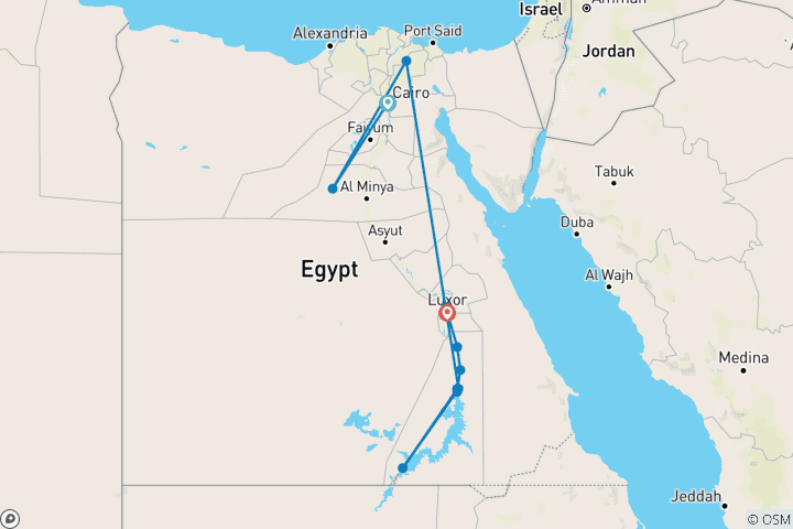 Map of Classic Egypt and Eclipse (- 29july27)