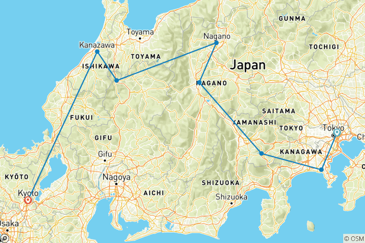 Carte du circuit Circuit - Japan Taka