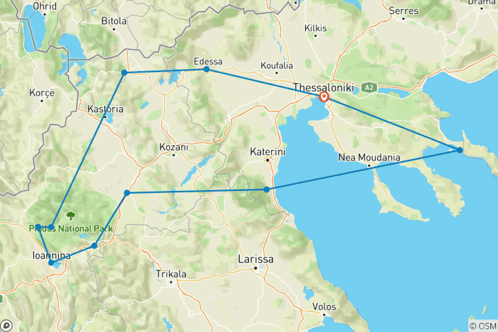 Carte du circuit Un voyage des sens 8 jours/ 7 nuits