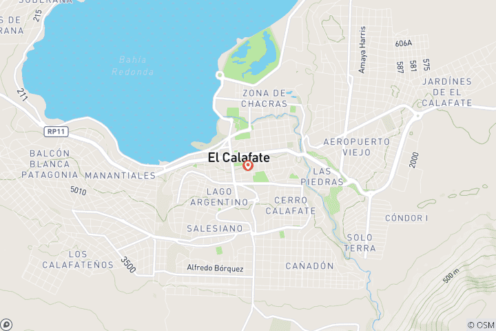 Carte du circuit Croisière de luxe d'une nuit parmi les glaciers de Patagonie au départ d'El Calafate