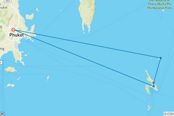 Mapa de Phuket: Un toque del paraíso tailandés