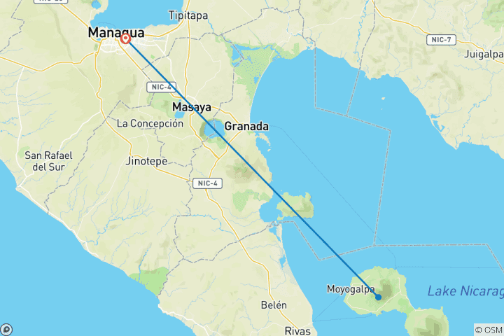 Kaart van Nicaragua: Ontsnap naar Ometepe in 3 dagen - Het eiland van twee vulkanen