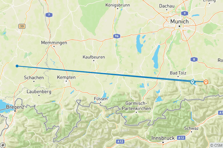 Karte von Bier- und Brauereiwanderung im Oberland