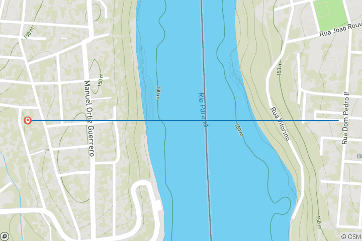 Map of Complete 2-day tour exploring the Foz do Iguaçu Falls parks from the Brazilian and Argentinian sides