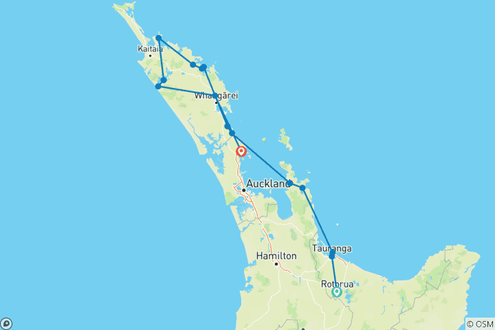 Map of The Top Of The North (Overland/Camping)