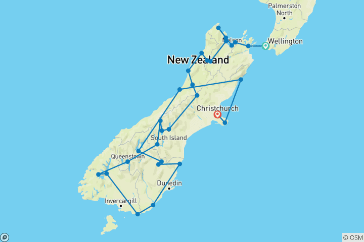 Kaart van De Grote Zuidelijke Weg