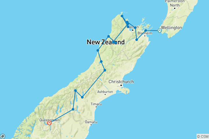 Kaart van De zuidelijke verkenner