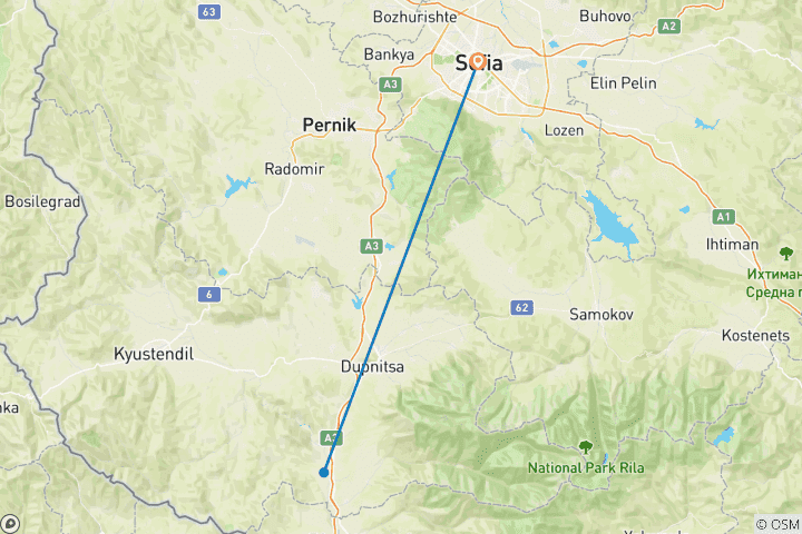 Carte du circuit Escapade hivernale à Borovets