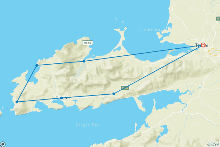 Carte du circuit Randonnée autoguidée de 10 jours sur la Dingle Way (10 jours)