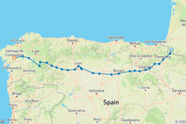Mapa de Camino (Frances) QB (Ballet de Queensland) - Guiado *CYCLE*