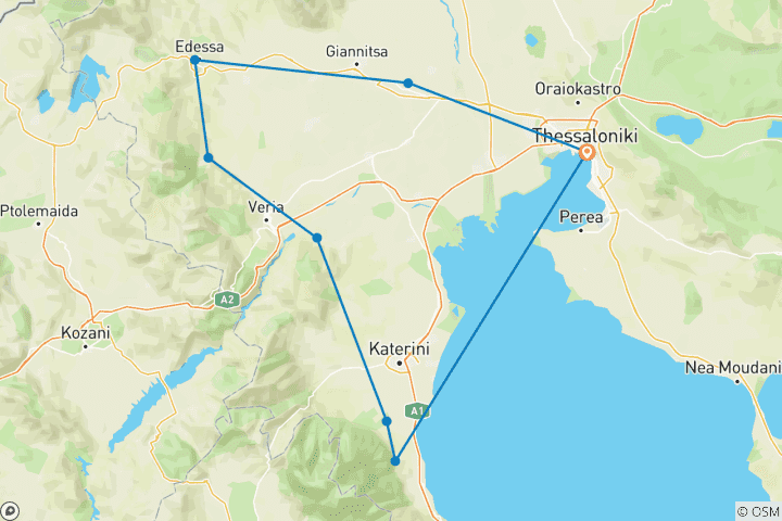 Mapa de Mito e Historia 2 Días/ 1 Noche