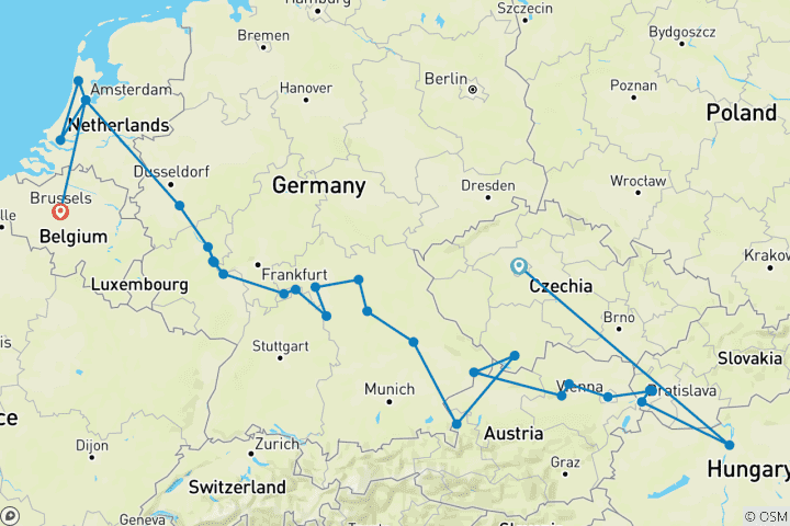 Kaart van Praag & Pracht van Europa & Belgische lekkernijen