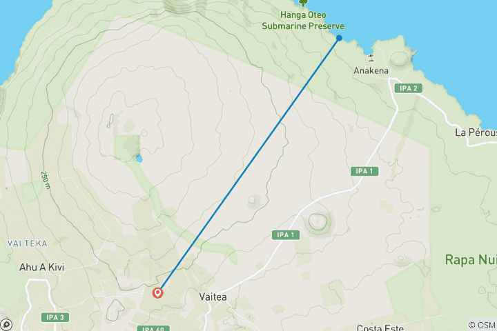 Karte von Chile: Die Geheimnisse der Osterinsel - 3 TAGE/2 NÄCHTE