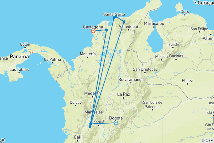 Map of Signature Colombia | Stories Beneath Wax Palms
