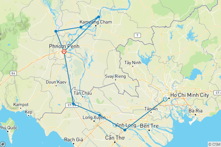 Map of Mekong Discovery (Northbound)