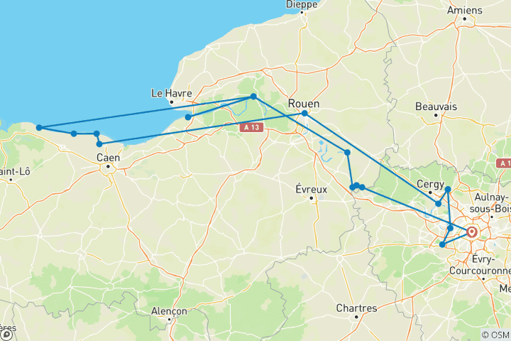 Karte von ParisNormandie