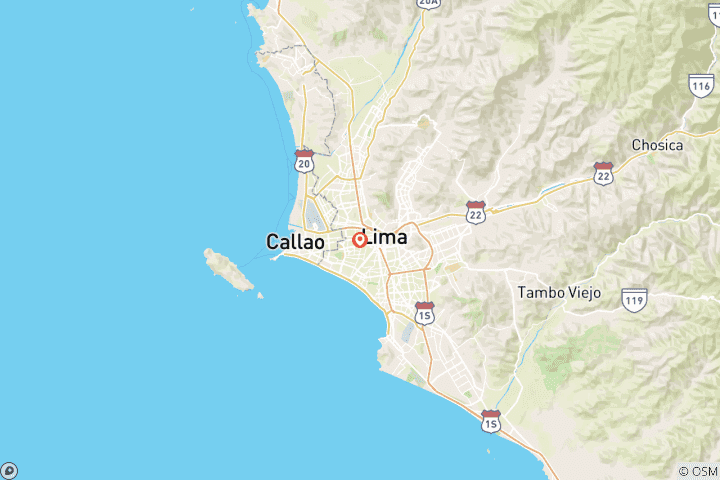 Carte du circuit Lima Culinaire