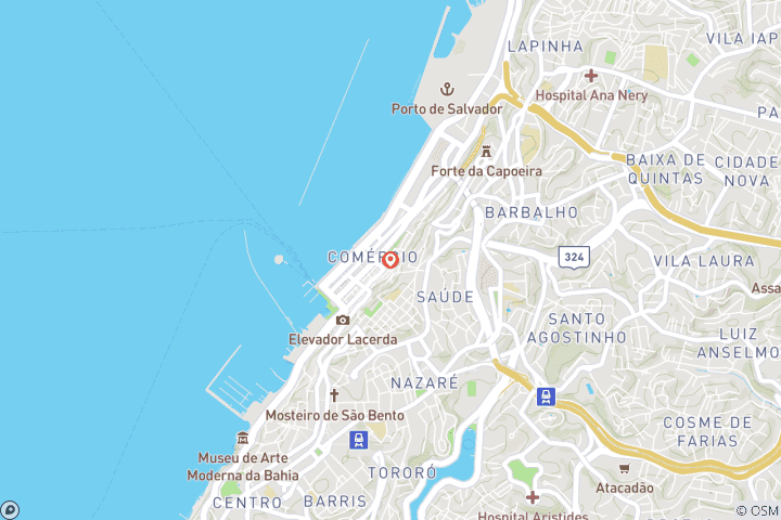 Carte du circuit Salvador de Bahia : Le rythme de la côte