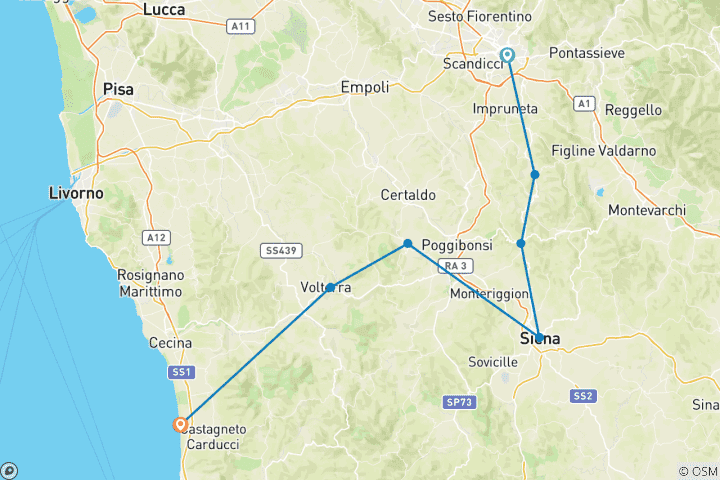 Map of Malerische Toskana mit Charme