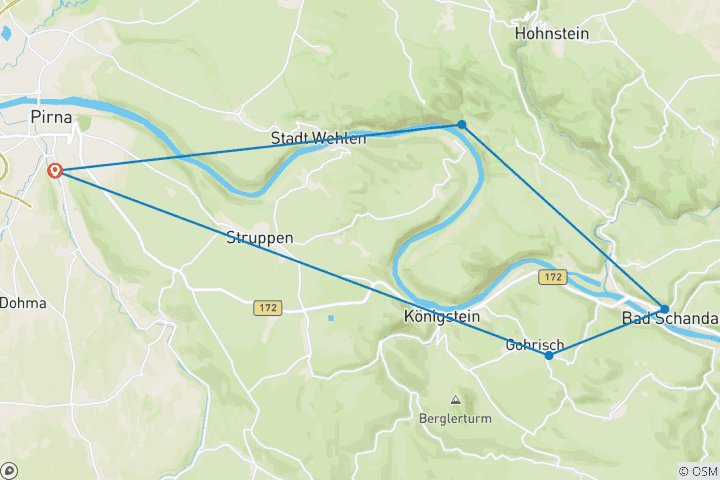 Carte du circuit Malerweg