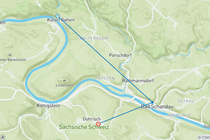 Carte du circuit Malerweg