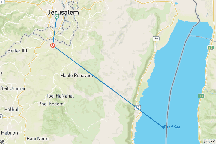 Map of 5 Days -The Divine Legacy: Jerusalem