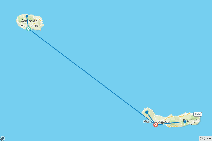 Map of Signature: The Azores' Terceira & São Miguel National Geographic