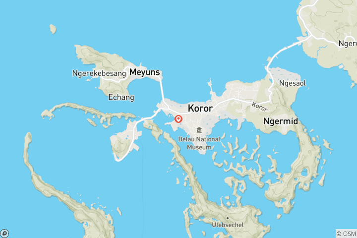 Carte du circuit Signature : Les îles rocheuses de Palau et le « Serengeti sous-marin » – National Geographic