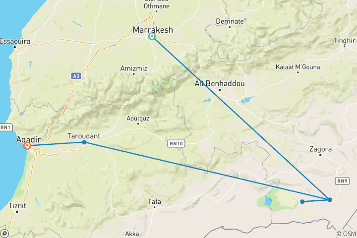 Karte von Ananda-Retreats