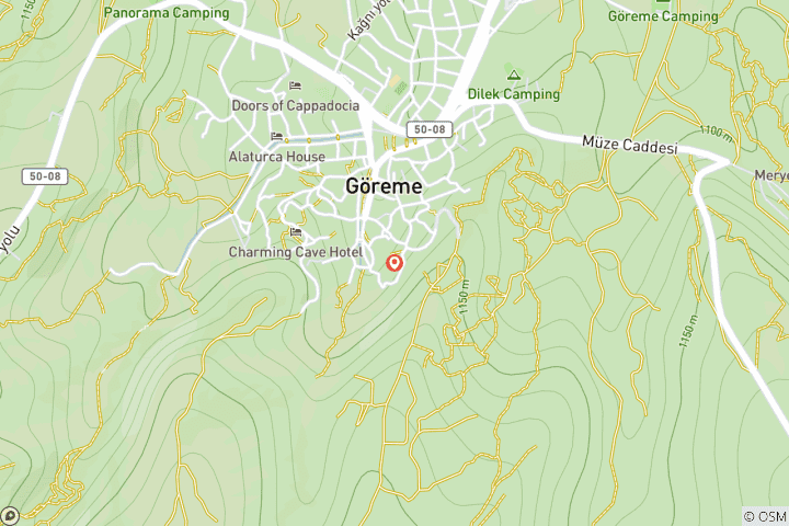 Carte du circuit Aventures de randonnée de 7 jours en Cappadoce