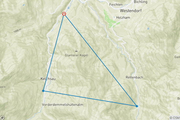 Karte von KAT-WALK:Drei-Täler-Wanderung