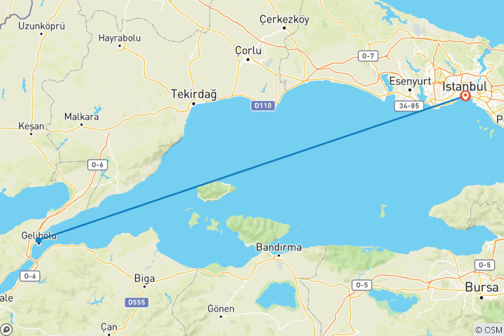 Karte von ANZAC Day & Istanbul - 5 Tage