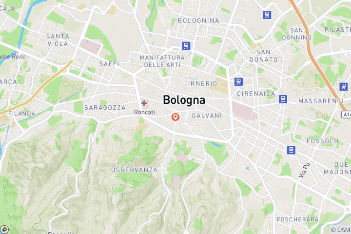 Mapa de Experiencia Descubrir Bolonia - 4 días