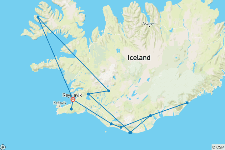 Karte von Island – Das Land aus Feuer und Eis 2027