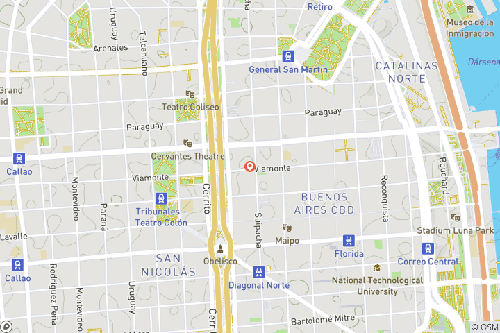 Karte von Buenos Aires Unabhängiger Kurzurlaub