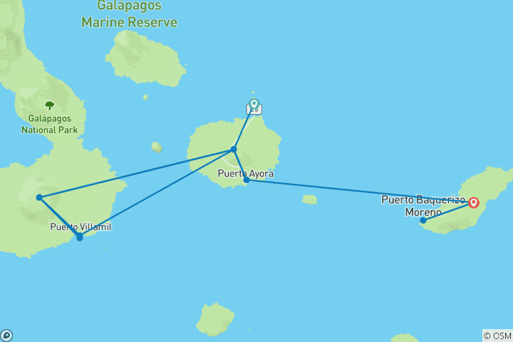 Carte du circuit Équateur : Les Galápagos au complet - Santa Cruz, Isabela et San Cristóbal - 8 jours/7 nuits