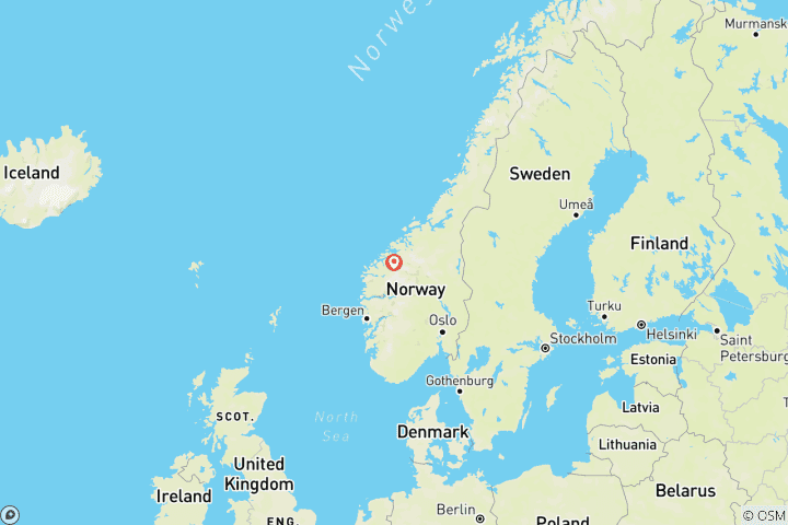 Mapa de Fin de Semana de Bienestar en Noruega Occidental