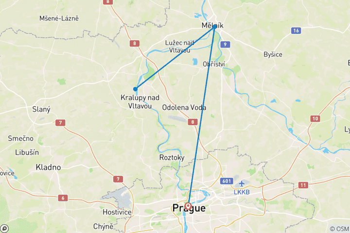 Carte du circuit Prague impériale et ses palais d'exception : une croisière dans la vie privée des grandes familles aristocratiques (Port to Port)