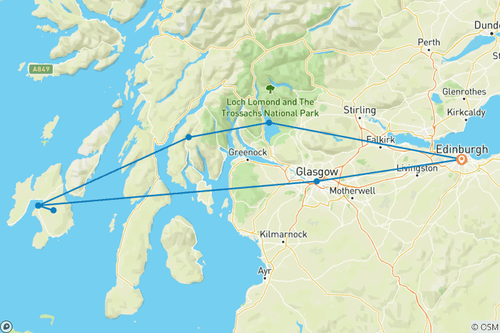 Kaart van Islay Whisky Experience - 4 dagen